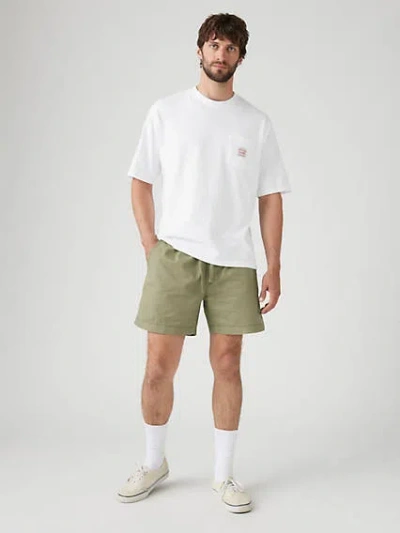 Levi's Xx Chino Easy Cotton Linen Men's Shorts Xl In Deep Lichen Green
