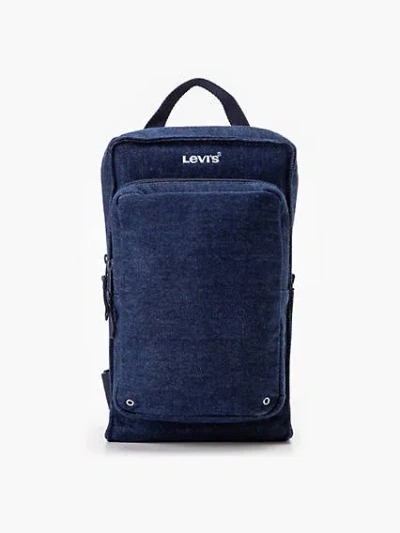Levi's Zip Sling Bag In Dark Blue