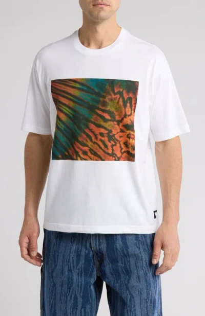 Levi's Skate Box Oversize Graphic T-shirt In Earth White Tie Dye Graphic