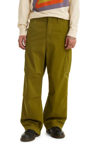 Levi's Green Skateboarding Loose Cargo Pants In Fir Green