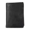 Levi 's Slim Trifold With Zipper Mens Personalized Slim Fold Wallet In Black