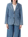 Levi's Blazer En Jean En Coton In Foolish Blue