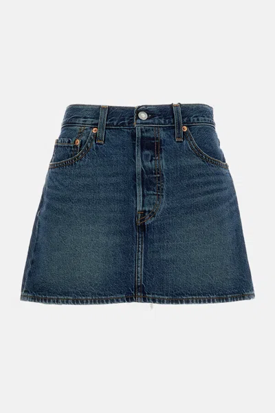 Levi Strauss & Co Iconic Skirt In Blue