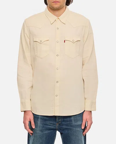 Levi Strauss & Co Barstow Western Standard Shirt In White