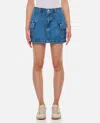 LEVI STRAUSS & CO CARGO MINI DENIM SKIRT