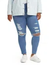Levi Strauss & Co Plus 720 Womens High-rise Destroyed Skinny Jeans In Multi
