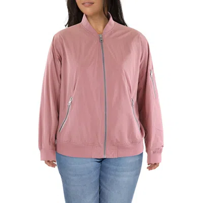 Levi Strauss & Co Plus Melanie Womens Fall Floral Bomber Jacket