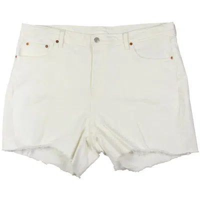 Levi Strauss & Co Plus Womens High Rise Short Cutoff Shorts In Multi