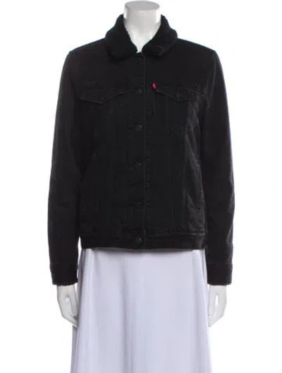 Pre-owned Levi Strauss Denim Jacket In Black