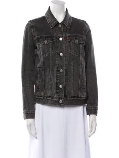 Pre-owned Levi Strauss Denim Jacket In Gray