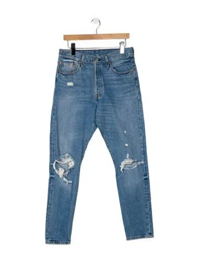 Pre-owned Levi Strauss High-rise Skinny Leg Jeans In Blue