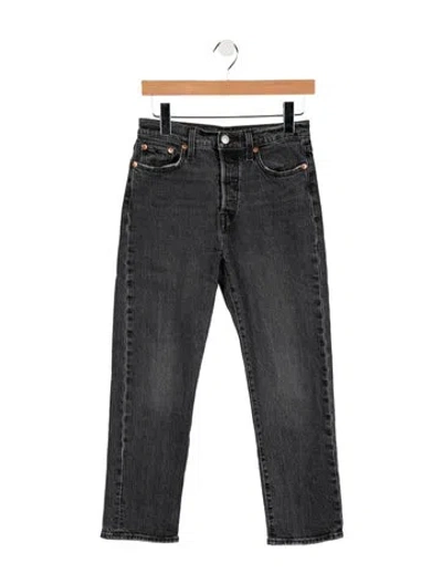 Pre-owned Levi Strauss High-rise Skinny Leg Jeans In Gray
