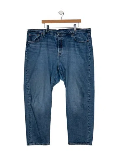 Pre-owned Levi Strauss High-rise Wide Leg Jeans In Blue