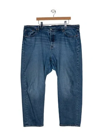 Pre-owned Levi Strauss High-rise Wide Leg Jeans In Blue