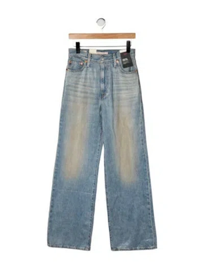 Pre-owned Levi Strauss High-rise Wide Leg Jeans W/ Tags In Blue