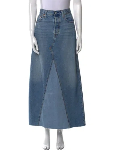 Pre-owned Levi Strauss Long Skirt In Blue