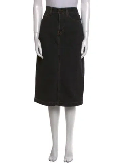 Pre-owned Levi Strauss Midi Length Skirt In Black