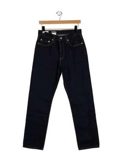 Pre-owned Levi Strauss Mid-rise Straight Leg Jeans In Blue