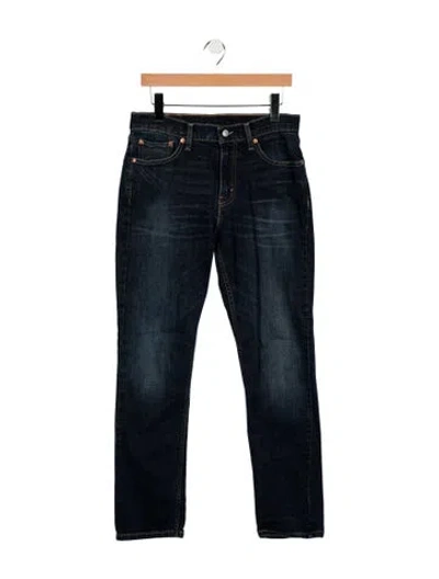 Pre-owned Levi Strauss Mid-rise Straight Leg Jeans In Blue