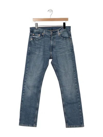 Pre-owned Levi Strauss Mid-rise Straight Leg Jeans In Blue