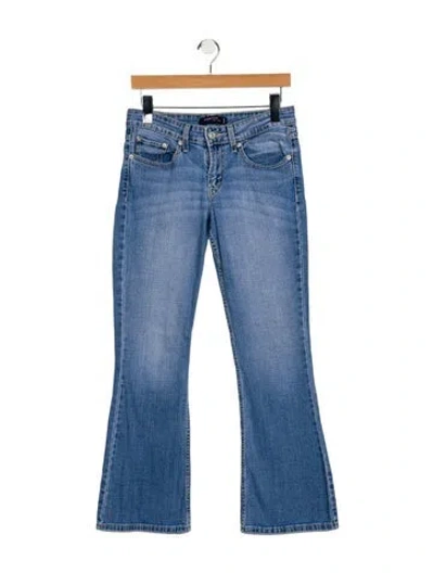 Pre-owned Levi Strauss Mid-rise Wide Leg Jeans In Blue