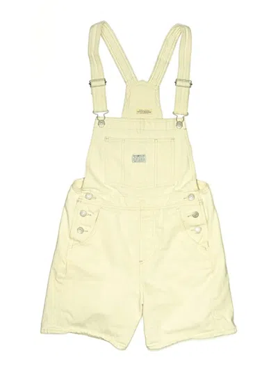 Pre-owned Levi Strauss Signature Overall Shorts In White