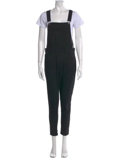 Pre-owned Levi Strauss Square Neckline Overalls In Black