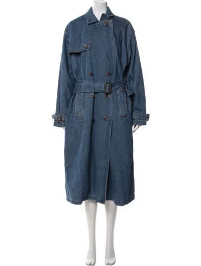 Pre-owned Levi Strauss Trench Coat In Blue