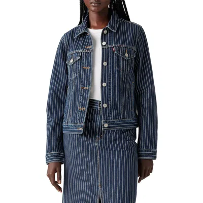 Levi's Stripe Original Trucker Jacket In Partly Masked