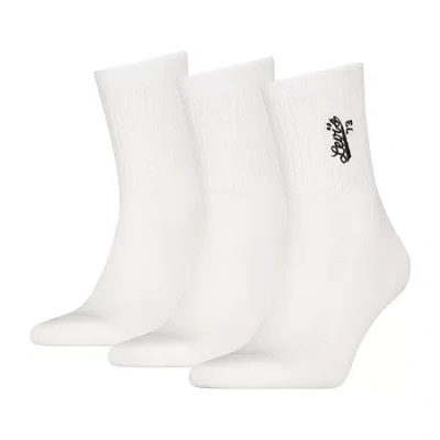 Levi 's Unisex Adult Quarter Ankle Socks In White