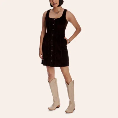 Levi 's Women's Audra Brown Corduroy Mini Tank Dress