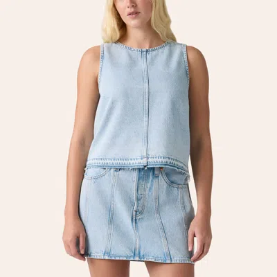 Levi 's Women's Light Wash Denim Shell Tank Top In Blue