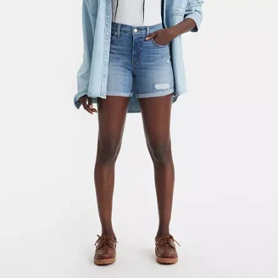 Levi 's Women's Mid Length Short In Blue