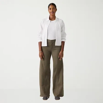 Levi 's Women's Mid Rise 318 Shaping Wide Leg Jeans In Green