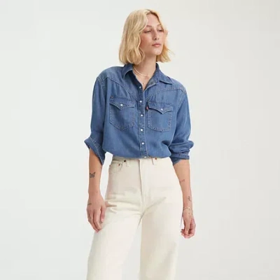 Levi 's Women's Sawyer Western Shirt In Blue