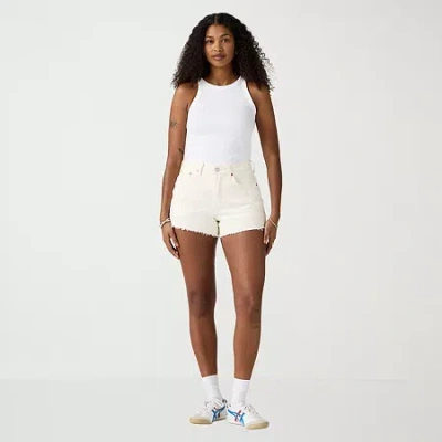 Levi 's Womens 501 Curve Denim Short In White