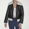 Levi 's Womens Faux Leather Reversible Midweight Jacket In Black