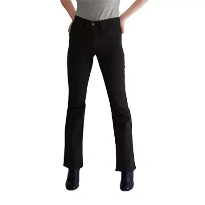 Levi 's Womens Misses Short High Rise 725 Stretch Fabric Slim Fit Bootcut Jean In Black