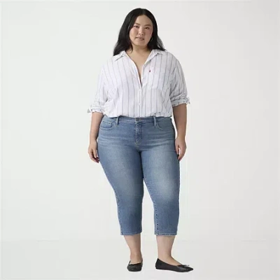 Levi 's Womens Plus 311 Shaping Skinny Capri Jean In Blue