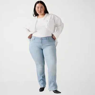 Levi 's Womens Plus 415 Stretch Fabric Bootcut Jean In Blue