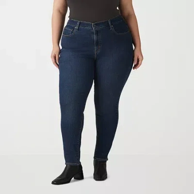 Levi 's Womens Plus 721 High Rise Skinny Jean In Blue