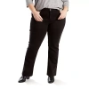 Levi 's Womens Plus Classic Straight Jean In Black