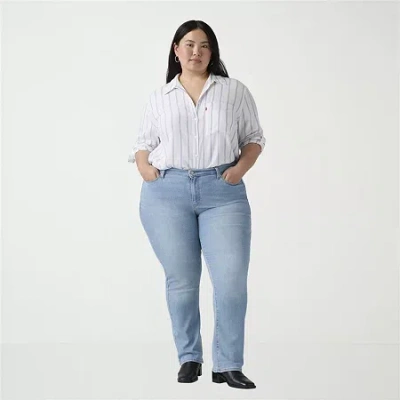 Levi 's Womens Plus Classic Straight Jean In White