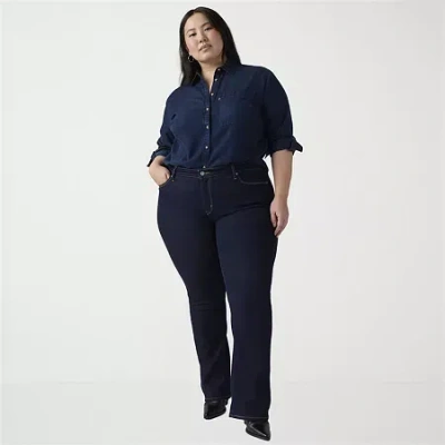 Levi 's Womens Plus Mid Rise Classic Bootcut Jean In Blue