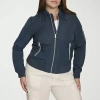 Levi 's Womens Plus Water Resistant Midweight Bomber Jacket In Blue