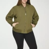 Levi 's Womens Plus Water Resistant Midweight Bomber Jacket In Green