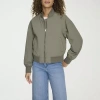 Levi 's Womens Water Resistant Midweight Bomber Jacket In Green