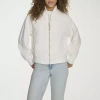 Levi 's Womens Water Resistant Midweight Bomber Jacket In White