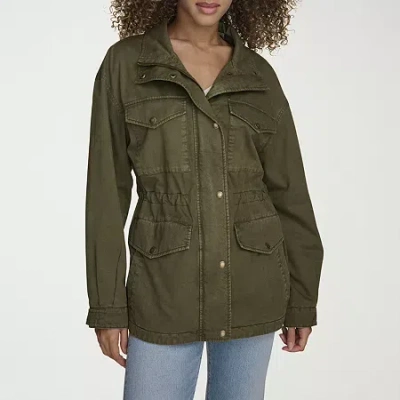 Levi 's Womens Wind Resistant Midweight Anorak In Green