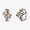 Levian Corp Le Vian Earrings Featuring Chocolate Diamonds In Silver